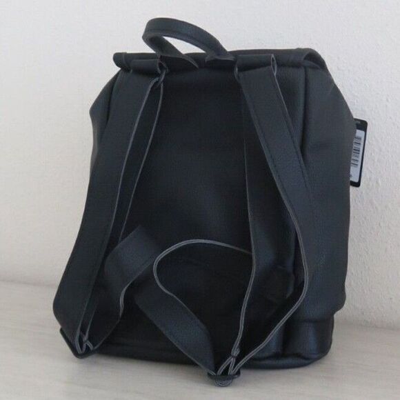 adidas 5150804 Unisex Black/Rose Gold PU Leather Mini Backpack - Picture 3 of 11